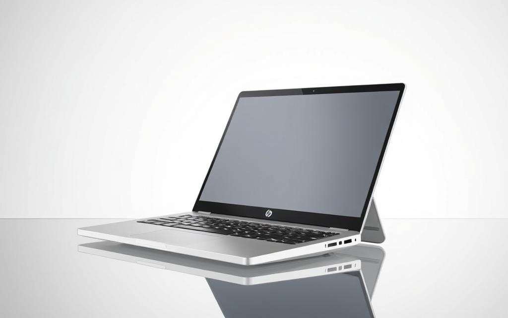 A high quality detailed image of the HP Spectre x360 14 2 in 1 convertible laptop in a