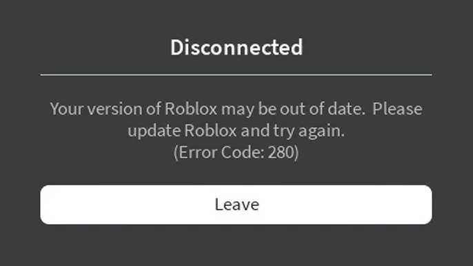 Roblox error