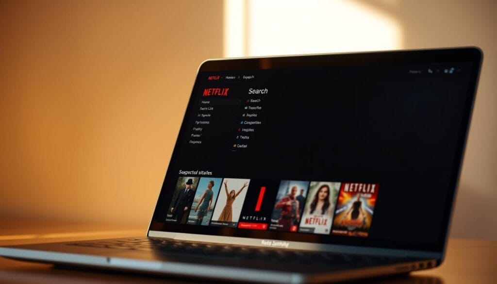 Netflix interface Netflix interface