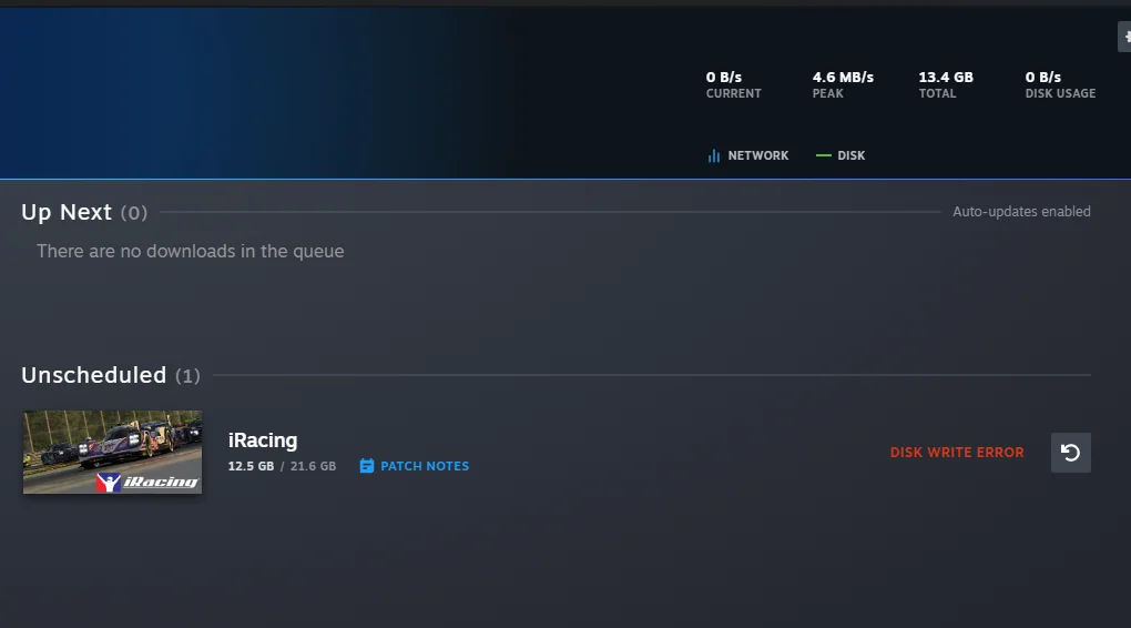 Fix Steam Disk Write Error
