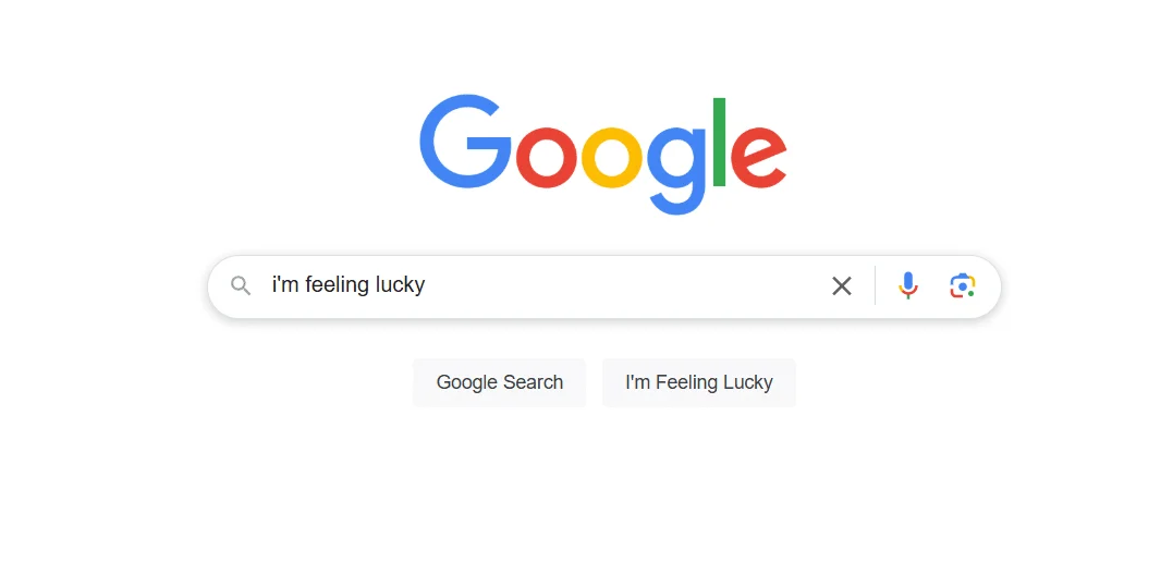 Google's 'I'm Feeling Lucky' Button