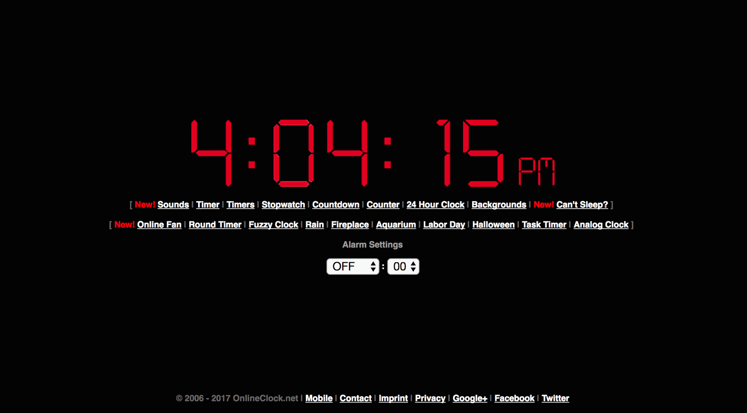 Online Alarm Clocks